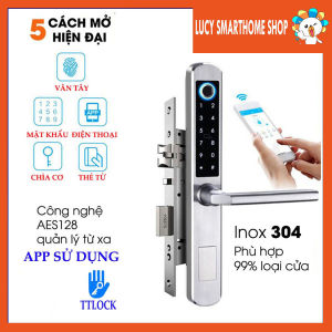 [HCM] Khóa vân tay cửa nhôm Xingfa A210 thông minh dùng TUYA/TTLOCK (Tùy chọn) - Phù hợp cửa nhôm và cửa gỗ