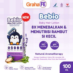 Bebio Baby Hair Lotion Losion Rambut Bayi Anak Sehat Lebat Segar Lembut 100ml