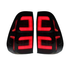 2PCS TOYOTA HILUX REVO 2015-2021 FULL LED TAIL LAMP is suitable for the eighth-generation Hilux Toyota (AN120 AN130 GUN1 2015 to present) and is suitable for Workmat SR SR5.