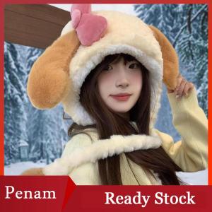 [PAM] Sang trọng dày ấm mặt nhỏ bảo vệ tai mũ dễ thương Pancake sang trọng cho Phụ nữ mùa thu và mùa đông