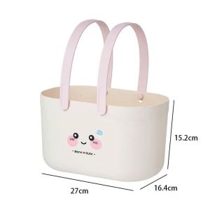 Giỏ cầm tay để sử dụng trong phòng tắm gia đình để đựng đồ vệ sinh cá nhân mỹ phẩm có thoát nước