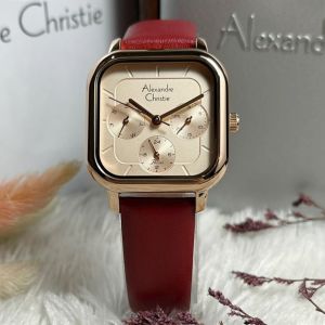 Jam Tangan Wanita Alexandre Christie AC 2A14 AC2A14 AC 2A13 AC 2A17 AC 2A18 Original Garansi Resmi 1 Tahun - Leather