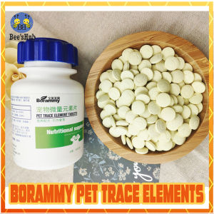 Borammy Pet Trace Elements Tablets Nutritional Supplements 180 Tablets Pet Supplement for Dogs & Cats