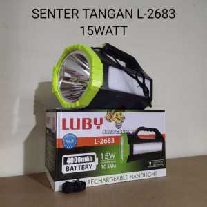 Senter Emergency Luby L-2683 LED 15 Watt Rechargeable 10 Jam