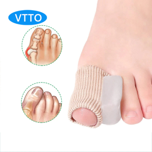 VTTO 1PC Gel Toe Separator Spacer Bunion Corrector for Overlapping Toe Hallux Valgus Blisters Corns Silicone Toe Cushion Pads
