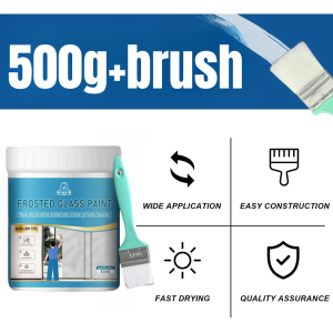 NEW 300G/500G/1KG frosted glass paint paint and primer suitable for indoor and outdoor use glass privacy window