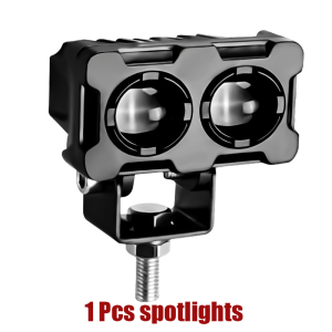 【COD】120W Double LED Mini Driving Light for Motorcycle Headlight Fog Lamp 2 Color All Weather MDL