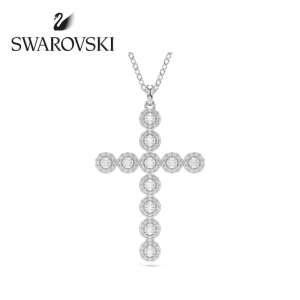 SWAROVSKI หรูหรา (ใหม่) ตราสัญญาณผสมตัดข้ามปูสร้อยคอจี้เพชร สร้อยคอแฟชั่นสตรีเงินสเตอร์ลิง S925