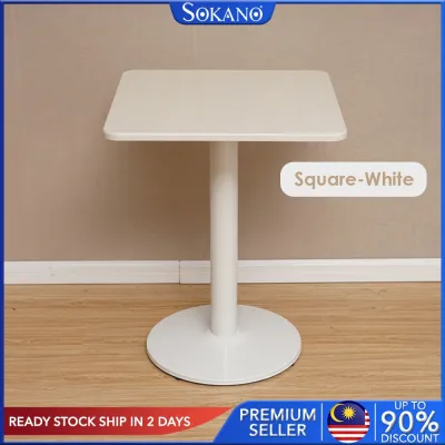 SOKANO HP035 Northern Style Coffee Table Café Table Office Discussion Table (Round/Square) 60cm / 80cm Table Furniture Meja Perbincangan Meja Bulat / Segi Empat Meja OfisPerabot