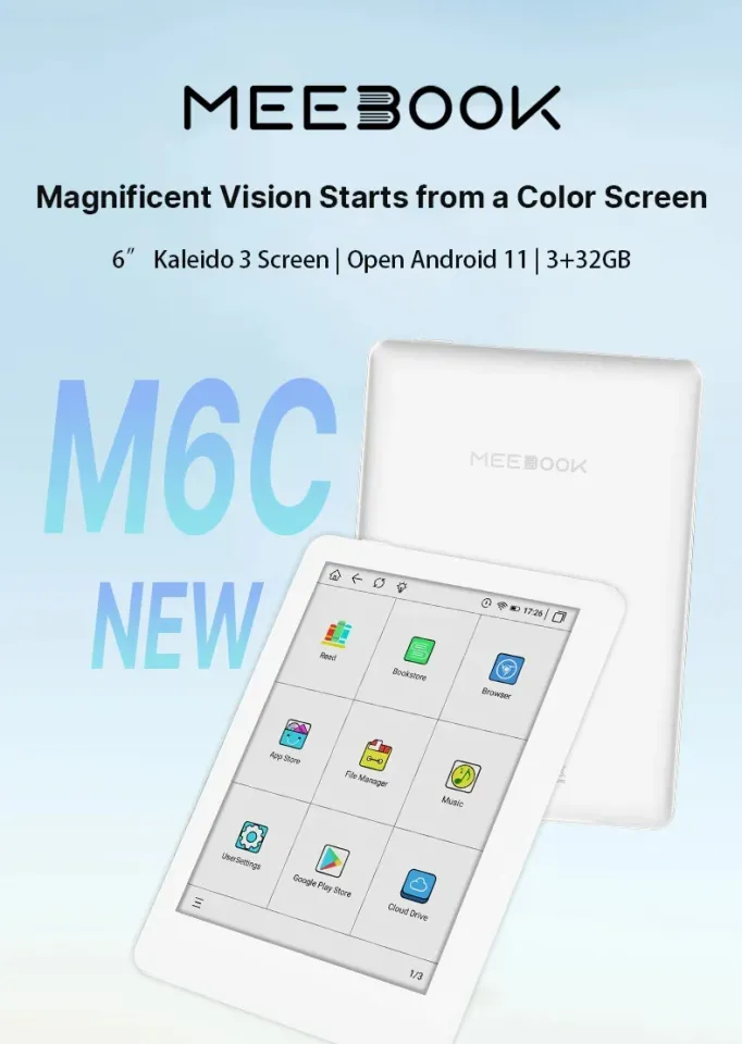 Meebook M6C color E reader 6