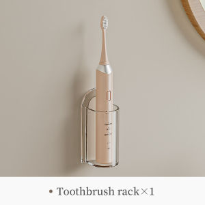 Electric Toothbrush Holder No Punching Wall Mounted Toothbrush Storage Base Tooth Set Appliance Holder