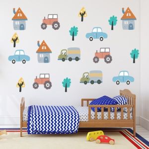 Pusat Wallsticker - Stiker Dinding Rumah Mobil Pohon / Wallpaper Wall Sticker Karakter Dekorasi Ruangan Kamar Anak