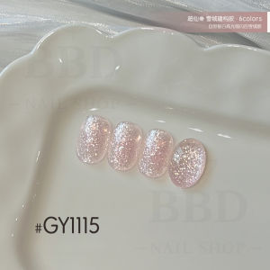 GAOY Super Fairy Snow Velvet Builder Gel 11g UV LED Glitter Nail Gel GY1111-GY1116 6 Colors Nail Art 雪绒建构胶 闪耀渐变叠加 美甲胶 闪粉