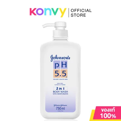 Johnsons pH 5.5 Body Wash จอห์นสัน ครีมอาบน้ำ 750ml (Almond Oil/Honey/pH 5.5)