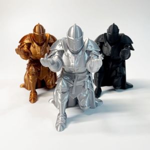 HOUCHU Creative Knight Decoration Decorations Multi-functional 3D Printing Knight Ornaments Fashion Funny Pen Holder Office