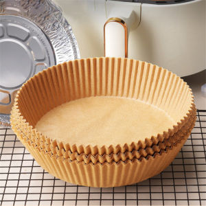 100/200/400PCS【Sterilized Packaging】Air Fryer Parchment Paper Liners Non-Stick Disposable Paper Tray Barbecue Plate Food Oven Kitchen Round Baking Paper