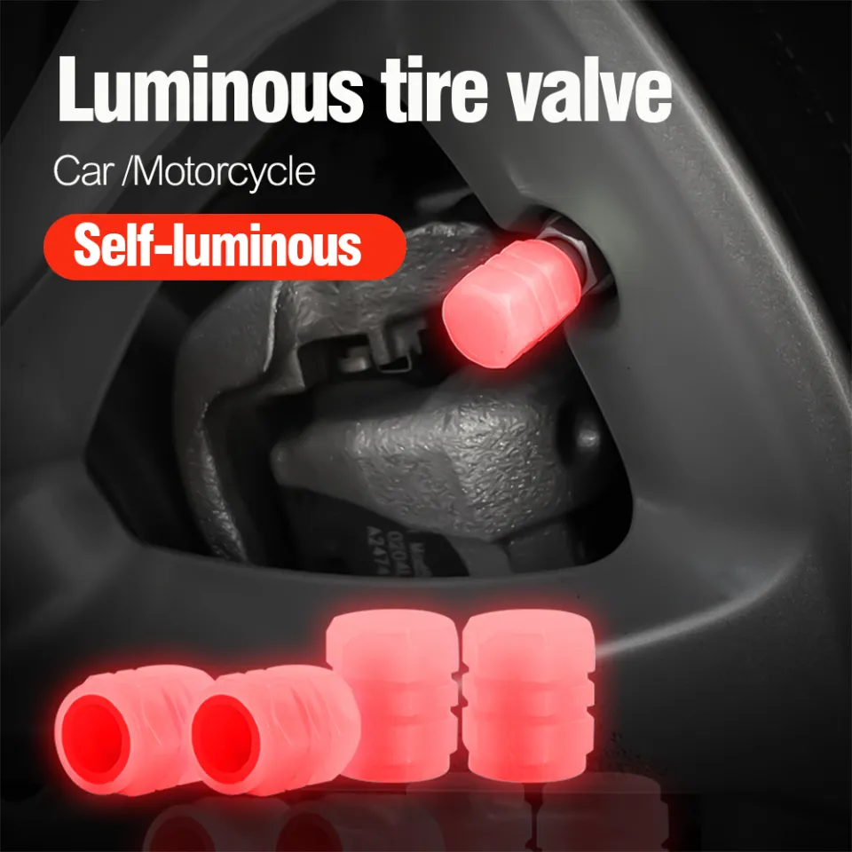 🔥Hot Sale🔥Luminous Tire Valve Caps Fluorescent Night Glowing Car