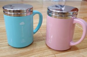 Ca nước 2 lớp cách nhiệt có nắp 350ml - Zebra 112051