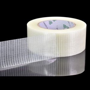 2026 YX Grid Fiber Tape Toy Airplane Model Super Strong Mesh Single-Sided Tape Wear-Resistant Glass Fiber Strong Reinforced Tape 25M