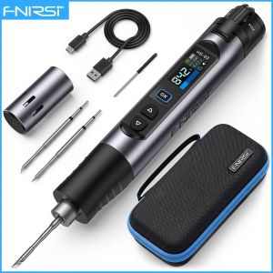 FNIRSI HS-03 Wireless Soldering Iron 10W Rechargeable Portable Soldering Iron 100-450℃ ℃   Adjustable Professional Soldering Kit