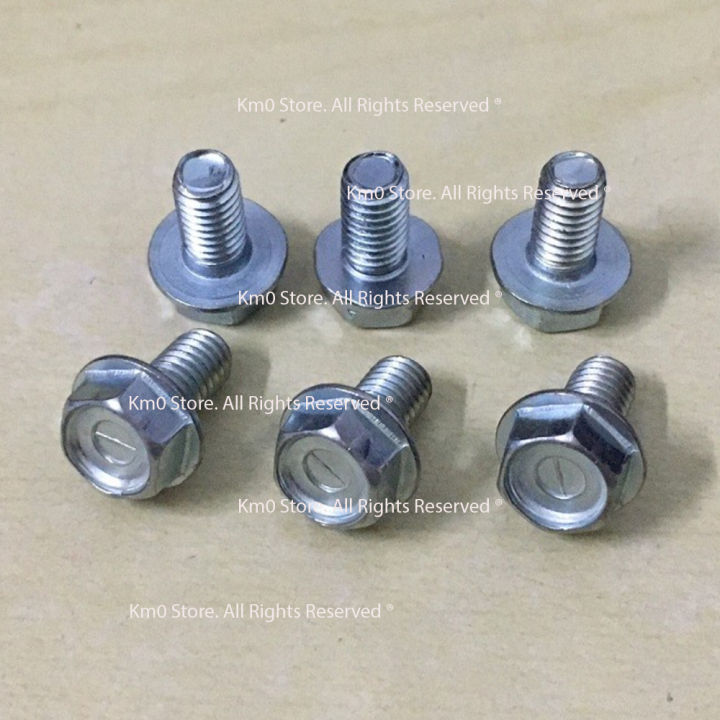 Set 05 Bulong (Ốc) Đầu Lông Đền (Đầu Bông) Size M6 (6 LI) MS113165