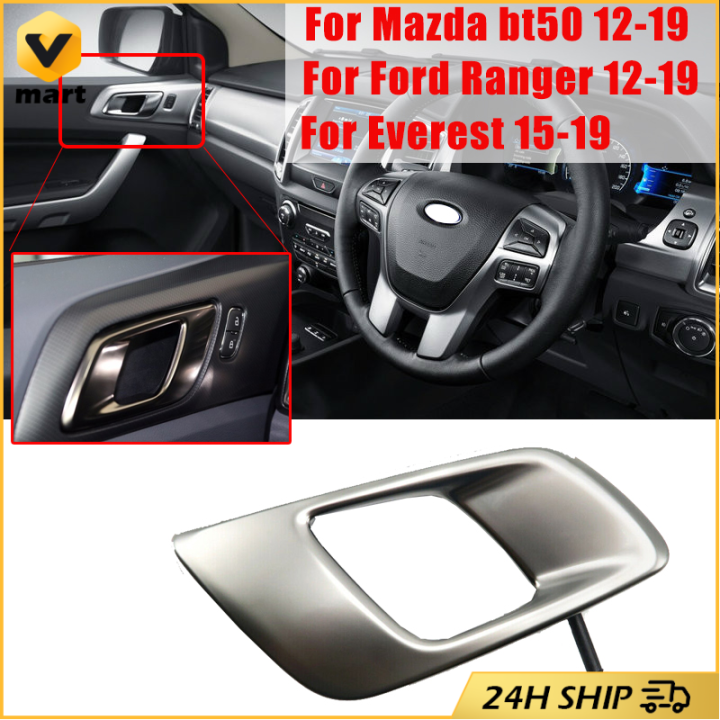 Car Interior Door Handle Left+Right Silver for Ford Ranger for Mazda ...