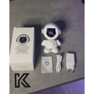 Camera Robot Wifi Phi Hành Gia giám sát 360° - gọi video trực tiếp - Siêu nét- Âm thanh 2 chiều - Giám Sát Bé Yêu