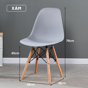 Ghế Nhựa Cao Cấp Ghế Ngồi Phong Cách Bắc Âu Ghế Tựa Lưng Vòm Tối Giản Hiện Đại Thích Hợp Mọi Không Gian