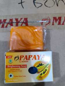 Sabun Pepaya Mamaya Brightening Sabun Muka Glowing Dan Putih 135 Gram