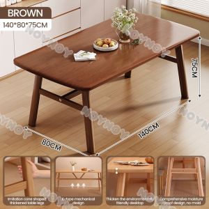 100/120/140CM Wood Dining Table Set Furniture Wooden Tables Nordic table for Kitchen Livng Room