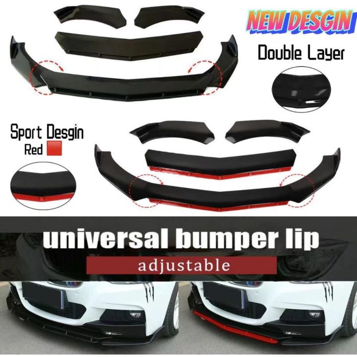 рџ ґnewрџ ґ Car Universal Front Bumper Diffuser Lip Wrap Angle Splitters