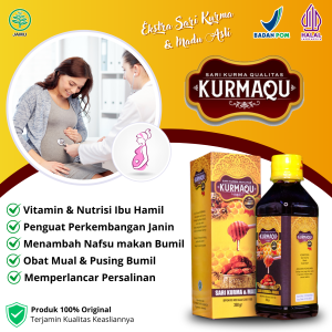 Kurmaqu Sari Kurma & Madu Obat Mual Muntah Ibu Hamil Muda Obat Pusing Ibu Hamil Obat Asam Lambung Ibu Hamil Vitamin Ibu Hamil Obat Mual Ibu Hamil Nutrisi Asi Ibu Hamil Nutrisi Ibu Hamil - Kurmaqu Original