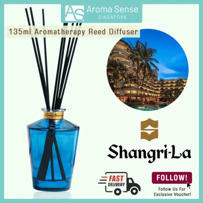 Aroma Sense Shangri-La Hotel Aromatherapy Reed Diffuser (135ml) use for Aromatherapy - Spa - Home - Kitchen - Bath - Office/ Essential Oil [Re.D]