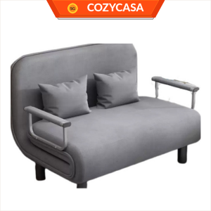 【COZYCASA】Foldable Fabric Sofa Bed / Adjustable Backrest Convertible Lounge Chair