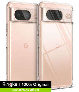 Ringke Fusion Compatible with Google Pixel 8 Case Cover Transparent Hard Back Soft Flexible TPU Bumper Scratch Resistant Natural Form