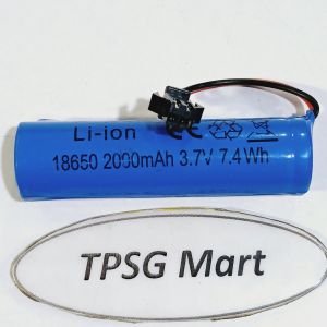 Pin sạc 18650 cho đèn Led quạt sạc đồ chơi điều khiển.../ Pin Lithium ion 18650 (3.7V / 2000mAh)