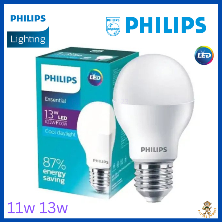 LED BULB ( Philips ) 11W 13W ESSENTIAL | Lazada