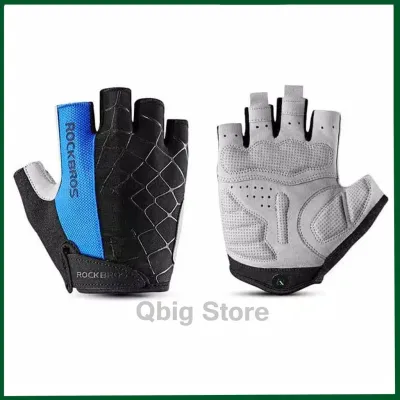 Sarung Tangan Sepeda ROCKBROS S109 Half Finger Gloves GYM Sports Anti Slip