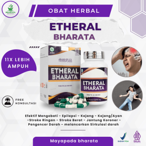 Obat Etheral Bharata Herbal Ampuh - Obat Syaraf Otak Obat Epilepsi Obat Stroke Obat Jantung Original