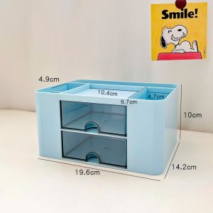 READY STOCK DESKTOP PENCIL HOLDER /MULTI COLOR / MULTI-COMPARTMENT DRAWER/ LARGE CAPACITY/ STATIONERY OFFICE USAGE