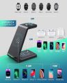 Wireless Charging Station,3 in 1 Fast Charging Station,Wireless Charger Stand for iPhone 15/14/13/12/11 Pro Max/X/Xs Max/8/8 Plus, AirPods 3/2/pro, iWatch Series 8/7/6/5/SE/4/3/2. 