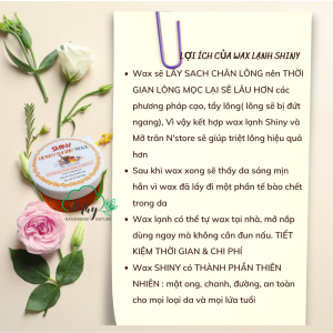Sáp Wax lông shiny sáp wax lạnh mật ong loại bỏ lông tận gốc mỡ trăn triệt lông N store