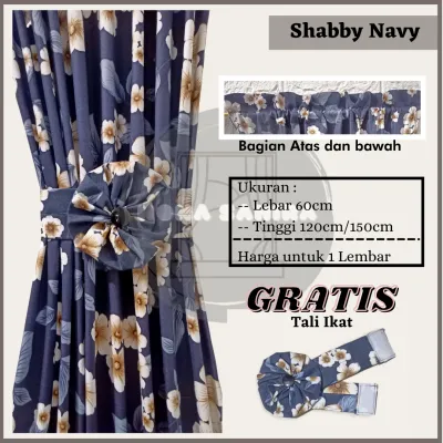 (Alisya Mall) GORDEN KUPU KUPU BUNGA GORDEN SPIRAL GORDEN IKAT PITA JENDELA MINIMALIS HORDENG TIRAI hordeng korden minimalis gorden jendela gordeng mewah
