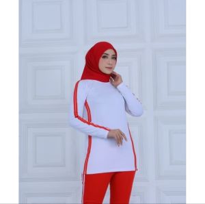 Setelan olahraga wanita / setelan baju senam lengan panjang / setelan kaos olahraga wanita terlaris