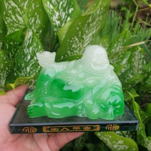 (Gía rẻ) Tượng phật di lặc xe hơi ngọc đá phong thủy có ngăn nước hoa để bàn làm việc gắn xe ô tô phụ kiện đồ chơi xe hơi