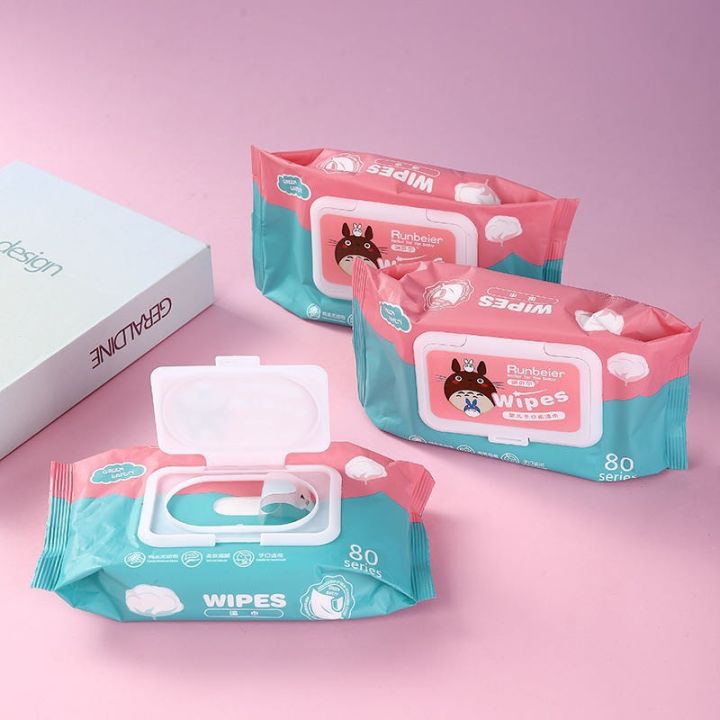 10pack BABY WIPES 80pcs per pack(Non-Alcohol-wetwipes) unilove baby wipes