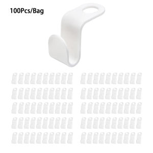 100Pcs Plastic Hanger Connector Hook Hanger Buckle Hanger Clips Hangers Space Saver Hangers