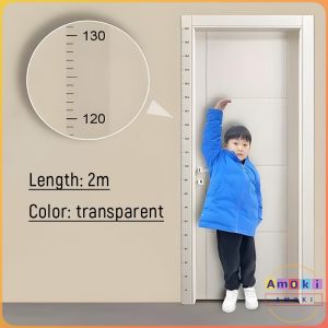 Amoki【Ready in Stock】 Height Growth Chart Wall Sticke 0-200cm Height Paper Ruler Kids Height Measure Ruller 1Roll