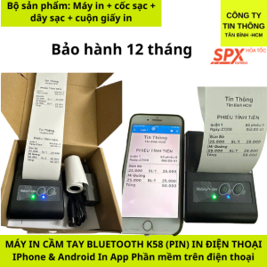 Máy in bill bluetooth app bán hàng kiotviet sapo pos365 tính tiền tv chủ tiệm pos in hình ảnh