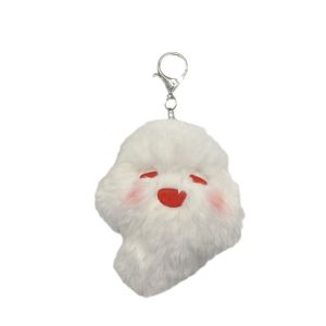 ERDORI พวงกุญแจกุญแจรถ พวงกุญแจ genshin impact การ์ตูนลายการ์ตูน ตุ๊กตาผ้าพลัฌ ชาร์มกระเป๋า สร้างสรรค์และสร้างสรรค์ อุปกรณ์คอสเพลย์ จี้ผี hutao สำหรับผู้หญิง